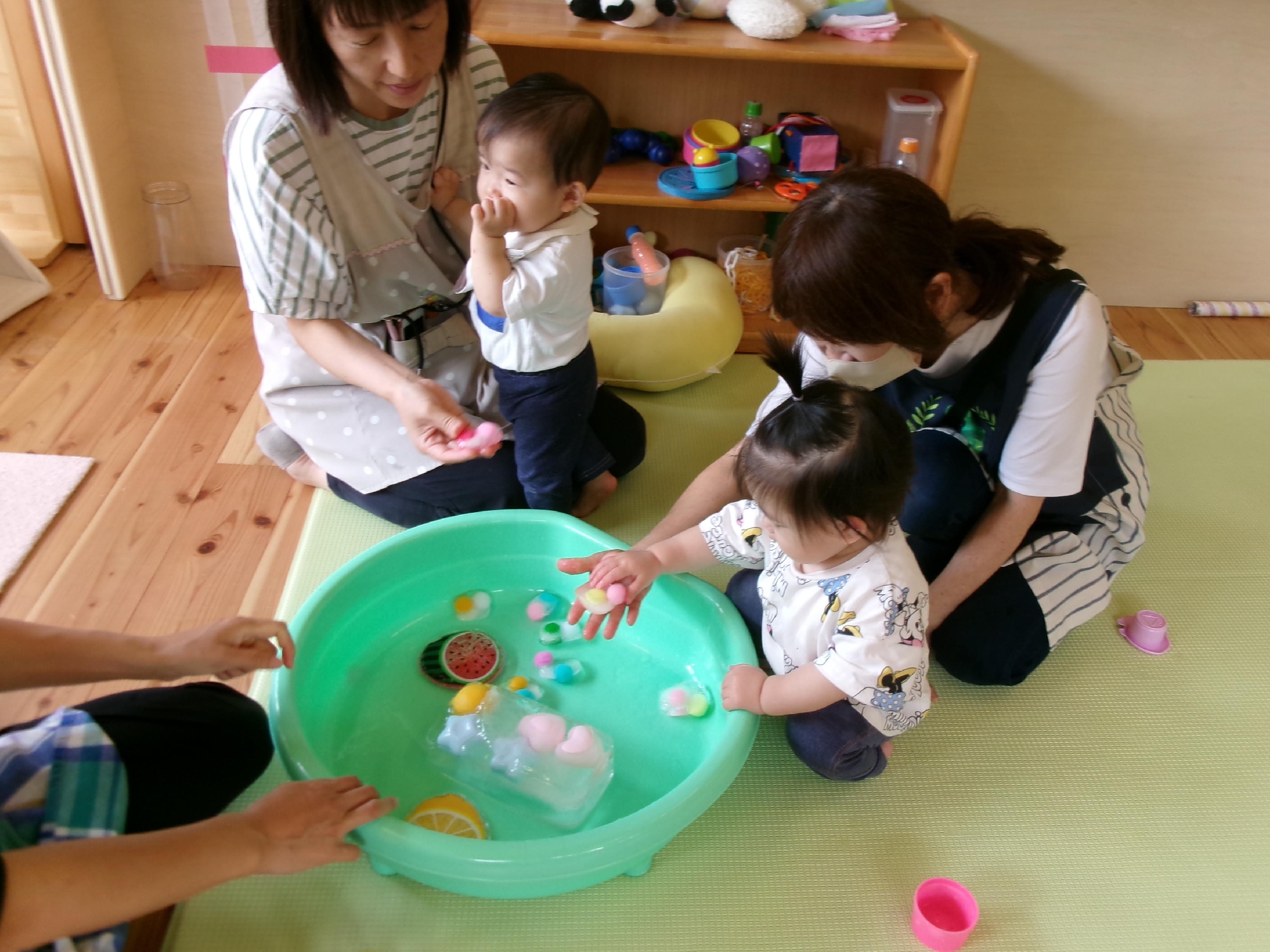 水遊び　